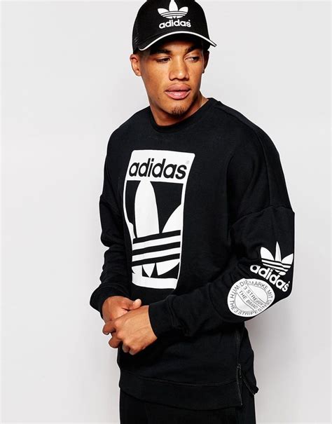 Braune adidas Sweatshirts & Hoodies für Herren online 